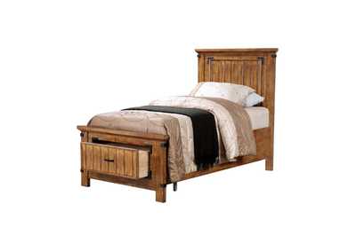 Brenner Twin Storage Bed Rustic Honey