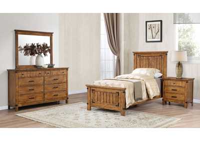 Brenner Panel Bedroom Set Rustic Honey,Coaster Furniture