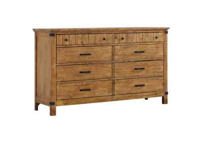 Brenner 8-drawer Dresser Rustic Honey,Coaster Furniture