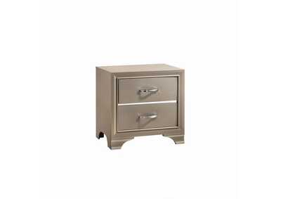 Image for Beaumont 2-drawer Rectangular Nightstand Champagne
