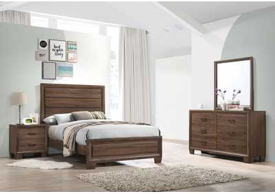 Image for Brandon 4-piece Full Panel Bedroom Set Medium Warm Brown