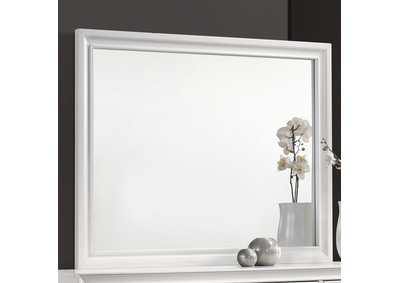Image for Barzini Rectangle Dresser Mirror White