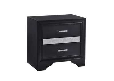 Miranda 2-drawer Nightstand Tray Black,Coaster Furniture