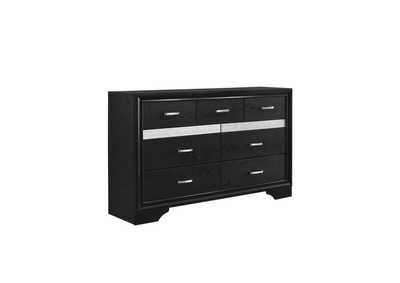 Miranda 7-drawer Dresser Black and Rhinestone,Coaster Furniture