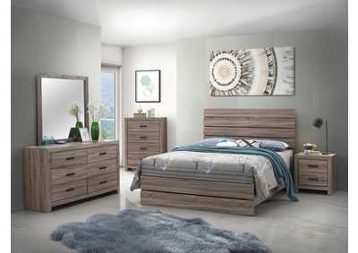 Image for Brantford 4-Piece Queen Panel Bedroom Set Barrel Oak