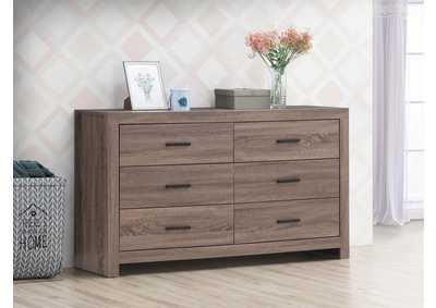 Image for Brantford 6-drawer Dresser Barrel Oak