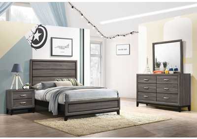 Watson 4-piece Full Panel Bedroom Set Grey Oak