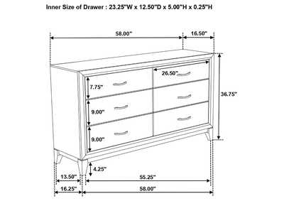 Watson Bedroom Set Grey Oak and Black,Coaster Furniture