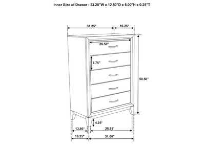 Watson Bedroom Set Grey Oak and Black,Coaster Furniture