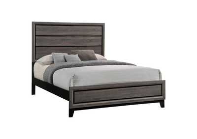 Image for Watson California King Panel Bed Grey Oak And Black