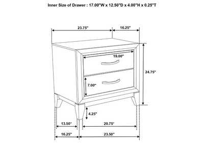 Watson Bedroom Set Grey Oak and Black,Coaster Furniture