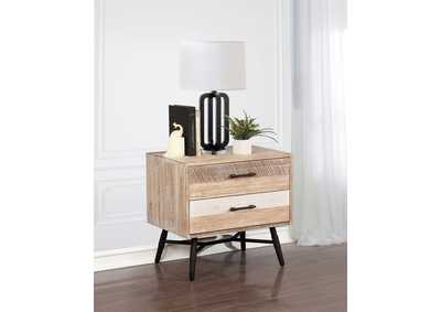 Image for Marlow 2-drawer Nightstand Rough Sawn Multi