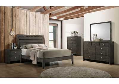 Image for Serenity 4-piece Full Sleigh Bedroom Set Mod Grey