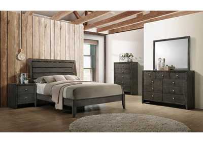 Image for Serenity 4-Piece Full Sleigh Bedroom Set Mod Grey