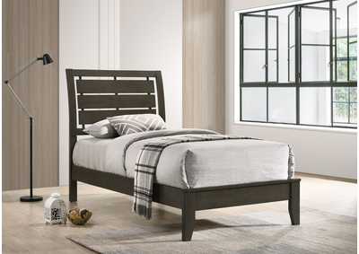 Image for Serenity Twin Panel Bed Mod Grey