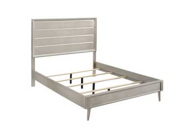 Ramon Eastern King Panel Bed Metallic Sterling,Coaster Furniture