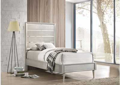 Image for Ramon Twin Panel Bed Metallic Sterling