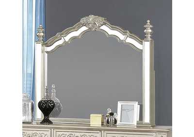 Heidi Arched Mirror Metallic Platinum,Coaster Furniture