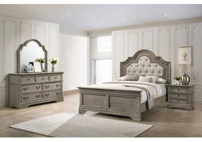 Image for Manchester Bedroom Set With Upholstered Arched Headboard Wheat