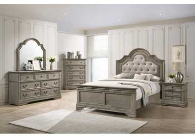 Manchester Bedroom Set With Upholstered Arched Headboard Wheat,Coaster Furniture