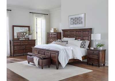 Image for Avenue 4-Piece California King Bedroom Set Weathered Burnished Brown