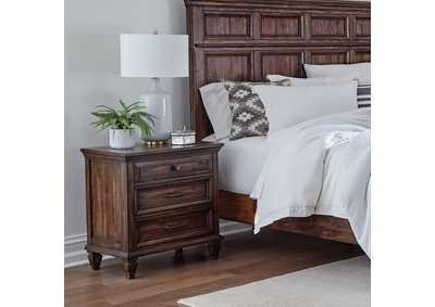 Image for Avenue 3-drawer Nightstand Weathered Burnished Brown