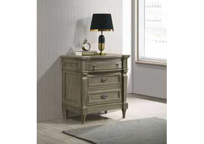 Image for Alderwood 3-drawer Nightstand French Grey