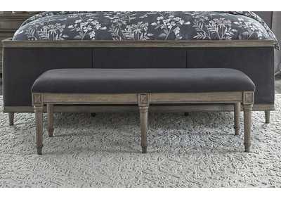 Image for Alderwood Upholstered Bench French Grey