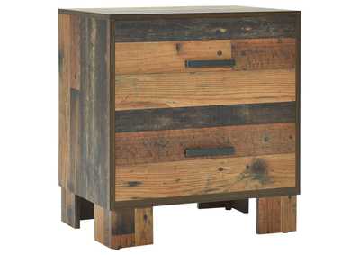 Sidney 4-piece Eastern King Panel Bedroom Set Rustic Pine,Coaster Furniture