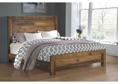 Sidney Queen Panel Bed Rustic Pine,Coaster Furniture