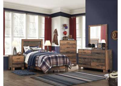 Sidney 4-piece Twin Panel Bedroom Set Rustic Pine,Coaster Furniture