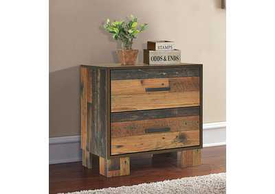 Image for Sidney 2-drawer Nightstand Rustic Pine