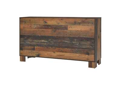 Sidney 6-drawer Dresser Rustic Pine,Coaster Furniture