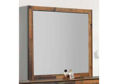 Image for Sidney Square Mirror Rustic Pine