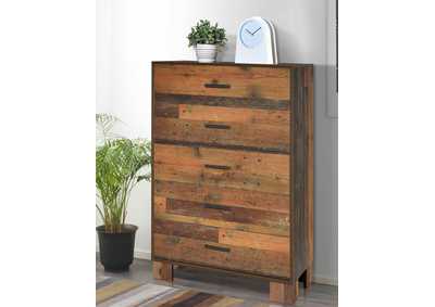 Image for Sidney 5-drawer Chest Rustic Pine