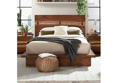Winslow Queen Bed Smokey Walnut and Coffee Bean