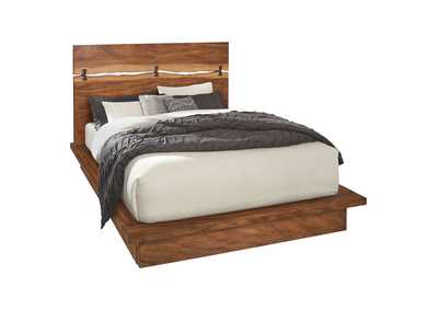 Winslow Queen Bed Smokey Walnut and Coffee Bean,Coaster Furniture