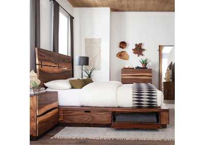 Image for Winslow Storage Eastern King Bed Smokey Walnut and Coffee Bean