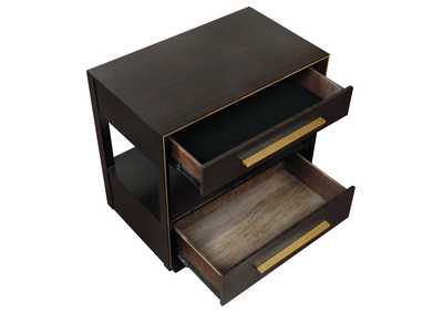 Durango 2-drawer Nightstand Smoked Peppercorn,Coaster Furniture