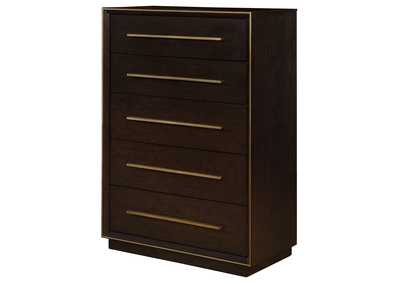 Durango 5-drawer Chest Smoked Peppercorn,Coaster Furniture