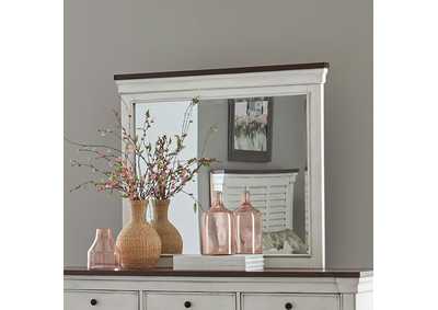 Image for Hillcrest Rectangular Dresser Mirror Dark Rum And White