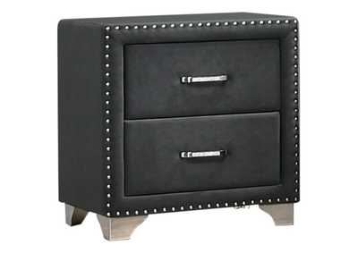 Image for Melody 2-drawer Upholstered Nightstand Grey