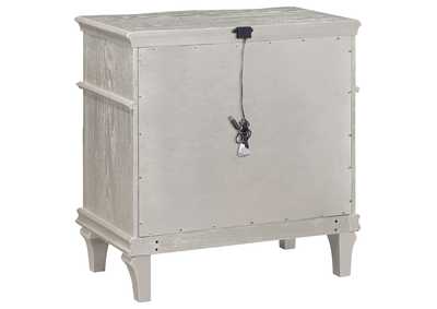 Evangeline 3-Drawer Nightstand Silver Oak,Coaster Furniture