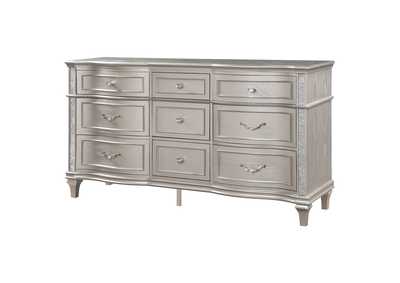 Evangeline 9-Drawer Dresser Silver Oak,Coaster Furniture