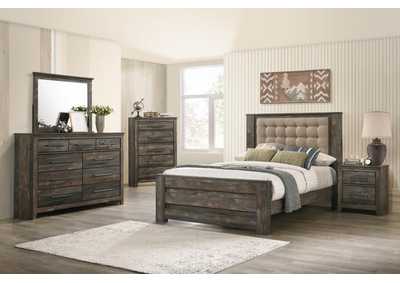 Image for Ridgedale 4-piece Eastern King Bedroom Set Weathered Dark Brown and Latte
