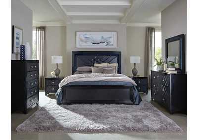 Image for Penelope 4-piece California King Bedroom Set Midnight Star and Black