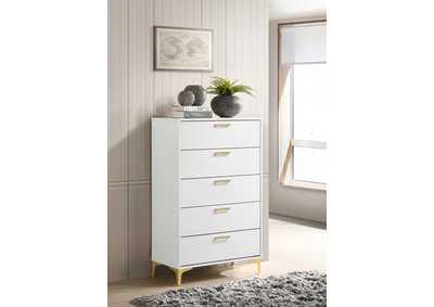 Image for Kendall 5-drawer Chest White