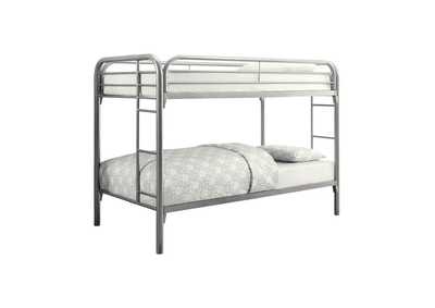 Image for Morgan  Twin-Over-Twin Silver Bunk Bed
