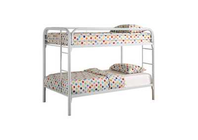 Morgan Twin over Twin Bunk Bed White,Coaster Furniture