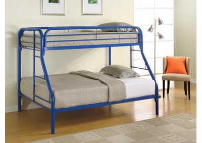 Morgan Twin Over Full Bunk Bed Blue,Coaster Furniture